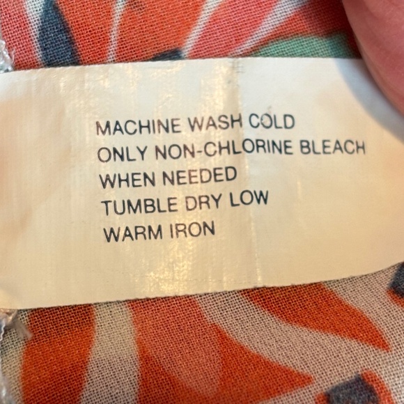 Gap Multi-Color Floral Print Sleeveless Tassel Tie Top Women's Size Medium - Picture 9 of 10